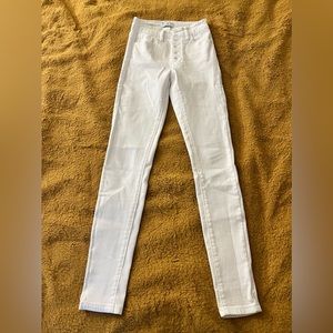White high rise KanCan skinny jeans